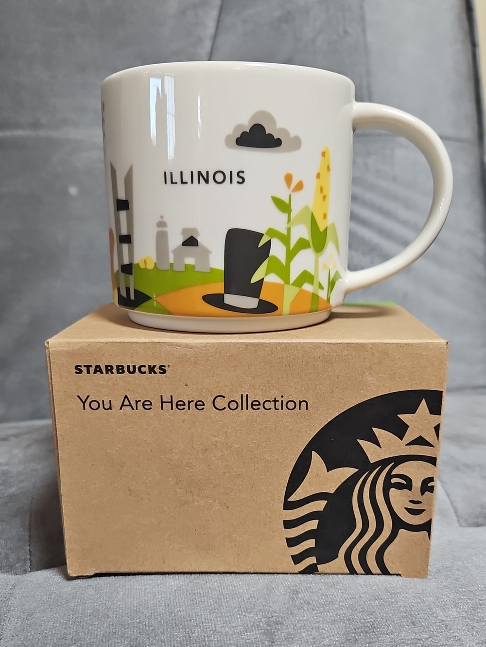 NIB ☕️ Starbucks ILLINOIS - You Are Here Collection - Coffee Mug (14 fl. oz.)